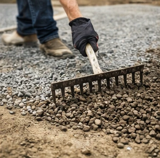 Réalisation gravier